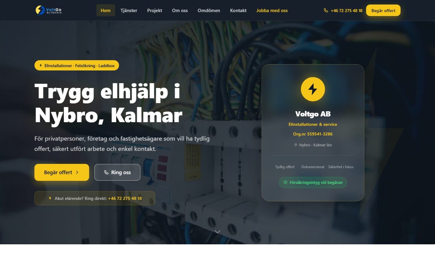 Voltgo — Electrical & EV Charging